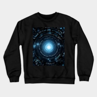 Streatwear cyber techno stargate Crewneck Sweatshirt